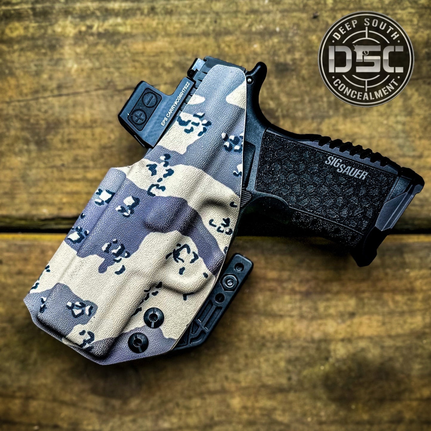 Sig Sauer P365 XMacro Desert Storm (Chocolate Chip) Camo RH IWB Holster