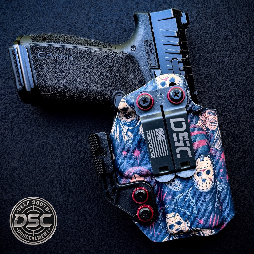 Canik MC9 Prime Horror Villains Carbon Fiber RH IWB Holster