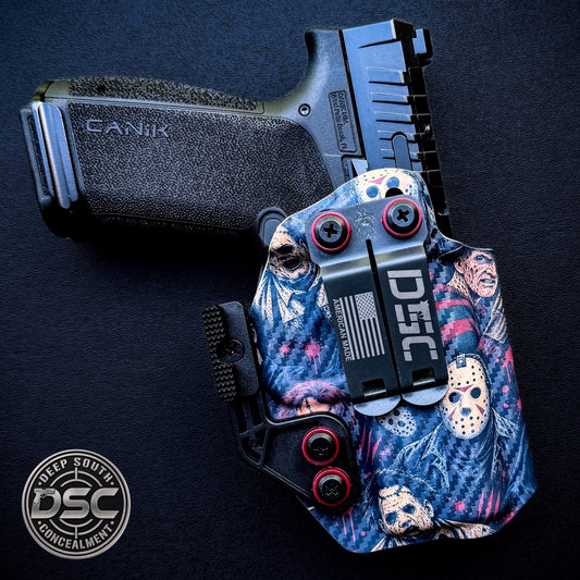 Canik MC9 Prime Horror Villains Carbon Fiber RH IWB Holster