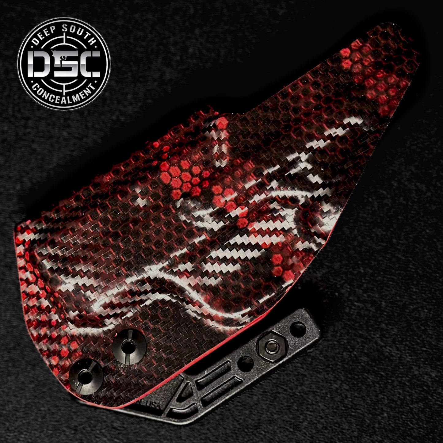 Smith & Wesson Bodyguard 2.0 Red/Black Hex Carbon Fiber RH IWB Holster